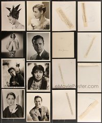 7d1050 LOT OF 8 COBURN 8X10 STILLS 1930s-1940s top photographer portraits of top Hollywood stars!