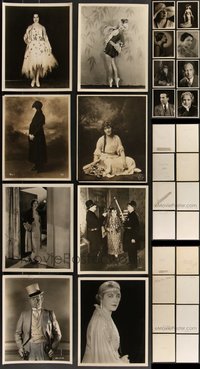 7d0989 LOT OF 16 MOSTLY 1930S 8X10 STILLS BY NAME PHOTOGRAPHERS 1930s many with stamps on back!