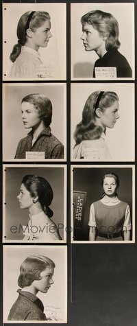 7d1112 LOT OF 7 DIANE VARSI WARDROBE TEST PHOTOS 1950s for referencing hair, makeup & costumes!