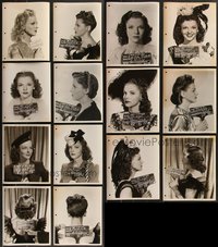 7d0968 LOT OF 22 VIVIAN BLAINE 8X10 WARDROBE TEST PHOTOS 1940s her costumes from several movies!