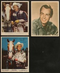 7d1080 LOT OF 79 8X10 FAN PHOTOS 1940s-1950s great portraits of Alan Ladd, Roy Rogers & Trigger!