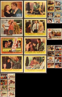 7d0768 LOT OF 40 LOBBY CARDS 1950s-1960s complete & incomplete sets from several different movies!