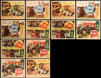 7d0822 LOT OF 12 LITTLE RASCALS RE-RELEASE LOBBY CARDS R1950s complete sets of 4 from three movies!