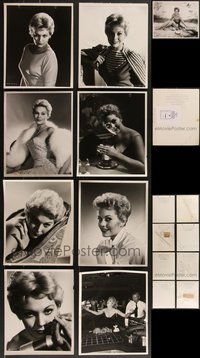 7d1034 LOT OF 9 KIM NOVAK 8X10 STILLS BY MAIN PHOTOGRAPHERS 1950s great portraits w/stamps on back!