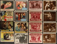 7d0806 LOT OF 16 LOBBY CARDS & 11X14 STILLS 1940s-1950s incomplete sets from several movies!