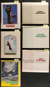 7d0245 LOT OF 6 PRESSKITS 1970s-1980s containing a total of 96 8x10 stills in all!