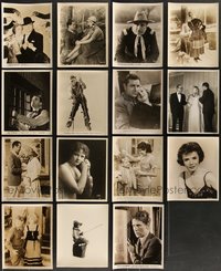 7d0930 LOT OF 39 MOSTLY 1930S 8X10 STILLS 1930s a variety of great portraits & movie scenes!