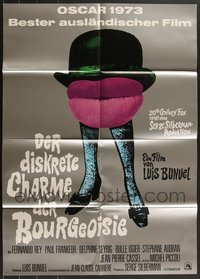 7d0305 LOT OF 12 FOLDED DISCREET CHARM OF THE BOURGEOISIE GERMAN A1 POSTERS 1972 Luis Bunuel!