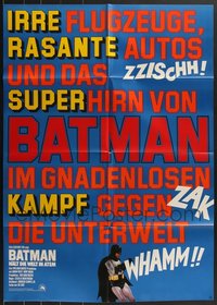 7d0337 LOT OF 14 FOLDED BATMAN GERMAN A1 1970S RE-RELEASE POSTERS R1970s Adam West, different!