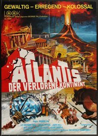 7d0315 LOT OF 8 FOLDED ATLANTIS THE LOST CONTINENT R70S GERMAN A1 POSTERS R1970s different art!