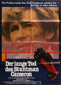 7d0308 LOT OF 10 FOLDED STUNT MAN GERMAN A1 POSTERS 1980 Peter O'Toole, different image!