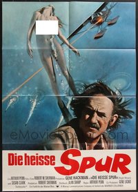 7d0327 LOT OF 5 FOLDED NIGHT MOVES GERMAN A1 POSTERS 1975 Gene Hackman, different nude art!