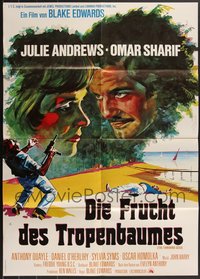 7d0284 LOT OF 26 FOLDED TAMARIND SEED GERMAN A1 POSTERS 1974 art of Julie Andrews & Omar Sharif!