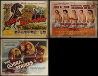 7d0713 LOT OF 1 FOLDED ONE-SHEET & 3 FOLDED HALF-SHEETS 1940s-1950s from a variety of movies!