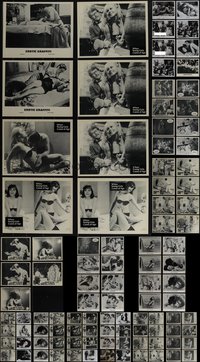 7d0904 LOT OF 109 SEXPLOITATION 8X10 STILLS 1960s-1970s sexy images with some nudity!