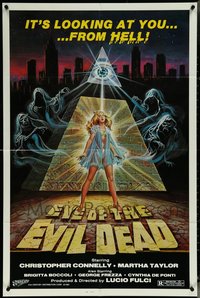 7d0469 LOT OF 20 FOLDED EYE OF THE EVIL DEAD ONE-SHEETS 1984 it's looking at you from HELL!