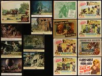 7d0791 LOT OF 24 LOBBY CARDS & STILLS 1940s-1960s great scenes from a variety of different movies!