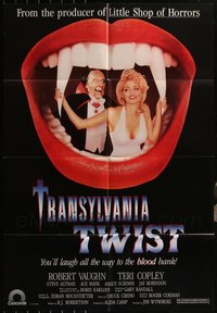 7d0490 LOT OF 17 FOLDED TRANSYLVANIA TWIST ONE-SHEETS 1989 laugh all the way to the blood bank!