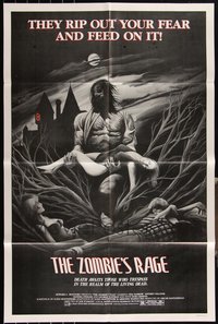 7d0660 LOT OF 5 FOLDED GRIM REAPER R82 RE-TITLED ONE-SHEETS R1982 re-titled The Zombie's Rage!