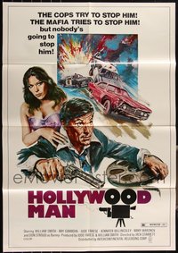 7d0620 LOT OF 7 FOLDED HOLLYWOOD MAN ONE-SHEETS 1976 the cops & the mafia try to stop him!