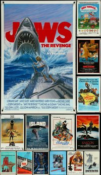 7d0495 LOT OF 17 FOLDED ONE-SHEETS 1960s-1980s great images from a variety of different movies!