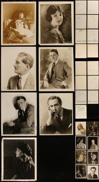 7d1000 LOT OF 15 8X10 PORTRAIT STILLS 1920s vertical images of silent actors & actresses!