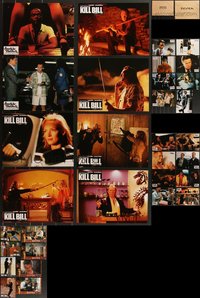 7d0841 LOT OF 40 AMERICAN PSYCHO SEVEN & TARANTINO FRENCH LOBBY CARDS 1990s-2000s complete sets!