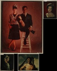 7d0136 LOT OF 5 8X10 COLOR TRANSPARENCIES 1960s-1970s color portraits of top Hollywood stars!