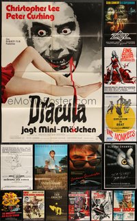 7d0299 LOT OF 16 FOLDED GERMAN A1 POSTERS 1960s-1990s great images from a variety of movies!