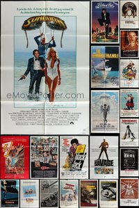 7d0362 LOT OF 38 FOLDED 1970s-1980s ONE-SHEETS 1970s-1980s great images from a variety of movies!