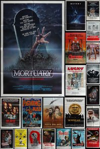 7d0414 LOT OF 25 FOLDED ONE-SHEETS 1970s-1980s great images from a variety of different movies!