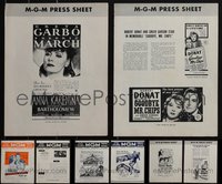 7d0202 LOT OF 15 UNCUT US & ENGLISH PRESSBOOKS 1950s-1960s advertising for a variety of movies!