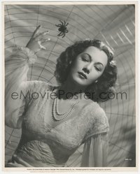 7f0331 COBRA WOMAN candid 11.25x14 still 1944 Maria Montez spins a giant symbolic web by Freulich!