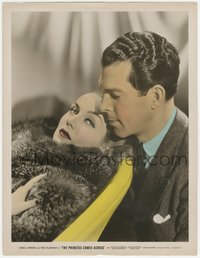 7f0334 PRINCESS COMES ACROSS color 11x14 still 1936 romantic c/u of Fred MacMurray & Carole Lombard!