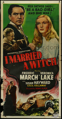 7f0231 I MARRIED A WITCH 3sh R1948 Fredric March marries reincarnated sexy Veronica Lake, rare!