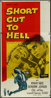 7f0246 SHORT CUT TO HELL 3sh 1957 directed by James Cagney, from Graham Greene's novel, rare!