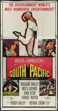 7f0247 SOUTH PACIFIC 3sh 1959 Rossano Brazzi, Mitzi Gaynor, Rodgers & Hammerstein musical!