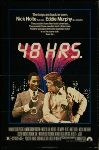 7f0893 48 HRS. 1sh 1982 Nick Nolte is a cop who hates Eddie Murphy who is a convict!