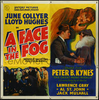 7f0215 FACE IN THE FOG 6sh 1936 June Collyer, Peter B. Kyne's Great Mono Miracle, ultra rare!