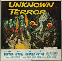 7f0222 UNKNOWN TERROR 6sh 1957 enter the Cave of Death to explore the secrets of HELL, ultra rare!