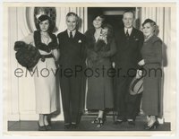 7f1447 CHARLIE CHAPLIN/PAULETTE GODDARD/MARY PICKFORD 6.5x8.5 news photo 1940 with Senator Marconi!