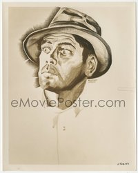 7f1463 I AM A FUGITIVE FROM A CHAIN GANG 8x10 still 1932 great art of Paul Muni by Winfield Meggs!