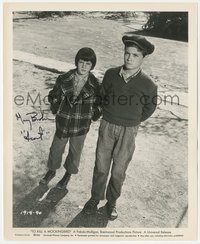 7f0033 MARY BADHAM signed 8.25x10 still 1962 as Scout with Jem in To Kill a Mockingbird