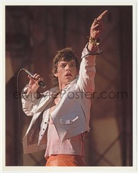 7f1471 MICK JAGGER color 8x10 publicity still 1978 Rolling Stones singer at Day on the Green by Myhra!