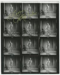 7f0036 PATTY DUKE signed 8.25x10 contact sheet 1960s multiple images of the pretty TV actress!