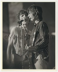 7f1478 ROLLING STONES 8x10 still 1978 Mick Jagger & Keith Richards at Day on the Green by Myhra!