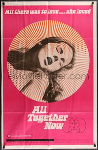 7f0910 ALL TOGETHER NOW 1sh 1970 Arianna, Thomas Baker, Robert Corder, sexy image, rare!