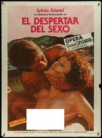 7f0208 JULIA Argentinean 42x58 1985 Sylvia Kristel, tennis players make love, ultra rare!