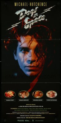 7f0429 DOGS IN SPACE Aust daybill 1987 Michael Hutchence, Australian pop rock music, ultra rare!