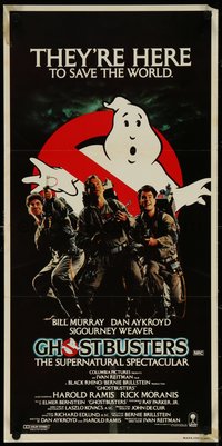 7f0439 GHOSTBUSTERS Aust daybill 1984 Bill Murray, Aykroyd & Harold Ramis are here to save the world